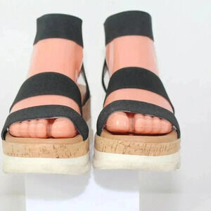STEVE MADDEN ladies cork wedge heels size 6.5M